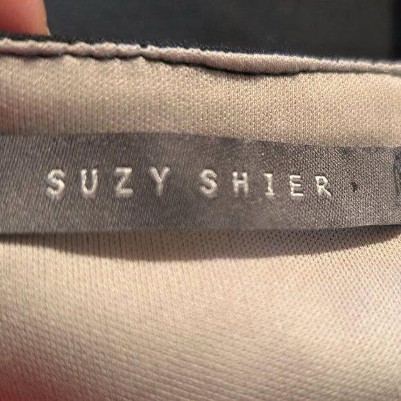 SUZY SHIER Dress Pullover Multi Geometric Polyester Mini Dress with Laser Cut - Picture 5 of 6